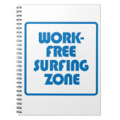 Carnet Zone de surf sans travail (Devant)