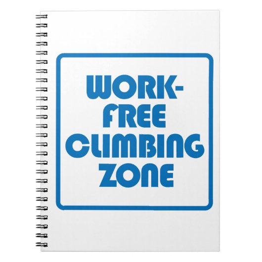 Carnet Zone Escalade sans travail (Devant)