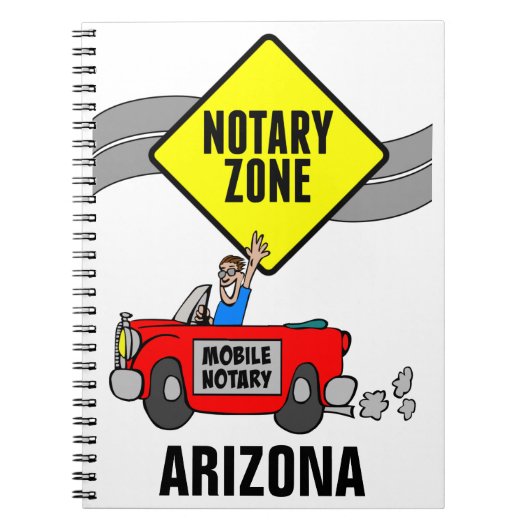 Carnet Zone Noir Mobile Red Sports Car Arizona (Devant)