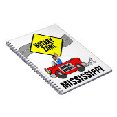 Carnet Zone Noire Mobile Red Sports Car Mississippi (Côté Droit)