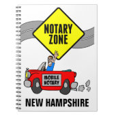 Carnet Zone Noire Mobile Red Sports Voiture New Hampshire (Devant)