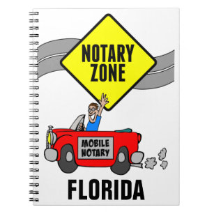 Carnet Zone Notaire Mobile Red Sports Car Floride