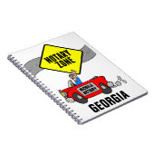 Carnet Zone Notaire Mobile Red Sports Car Géorgie (Côté Droit)