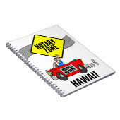 Carnet Zone Notaire Mobile Red Sports Car Hawaii (Côté Droit)