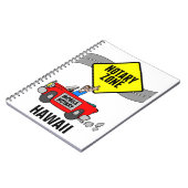 Carnet Zone Notaire Mobile Red Sports Car Hawaii (Côté gauche)