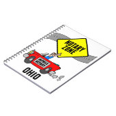 Carnet Zone Notaire Mobile Red Sports Car Ohio (Côté gauche)