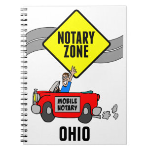 Carnet Zone Notaire Mobile Red Sports Car Ohio