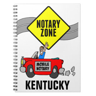 Carnet Zone Notaire Mobile Red Sports Voiture Kentucky