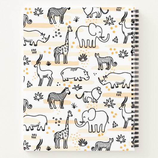 Carnet Zoo Animaux (Dos)