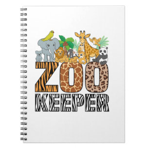 Carnet Zookeeper Costume Zebra Wild Print Animal Africain