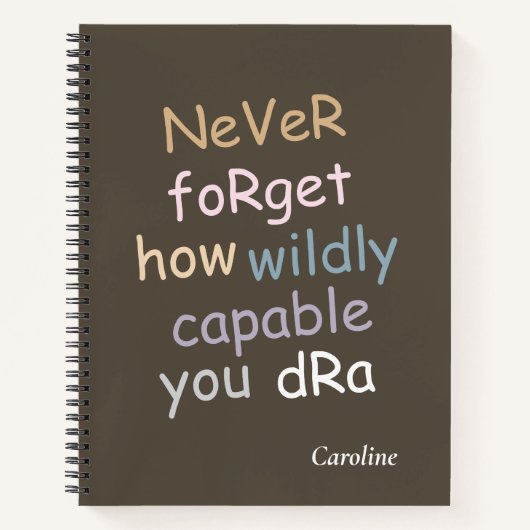 Carnets à spirales | Journal de couverture souple  (Devant)