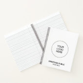 Carnets Ajouter le logo de l'entreprise Texte pers (Intérieur)