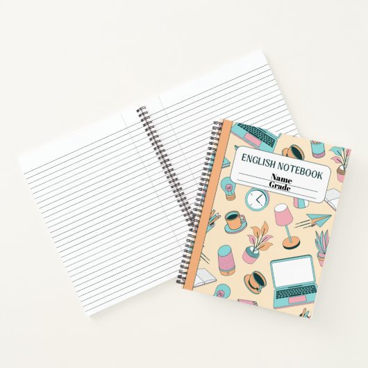 Carnets anglais personnalisables (Intérieur)
