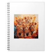 Carnets - Cinq Lions Cubs Oeuvre (Devant)