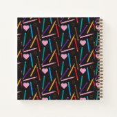 Carnets de couleur Doodle personnalisé Kid Sketchb (Dos)