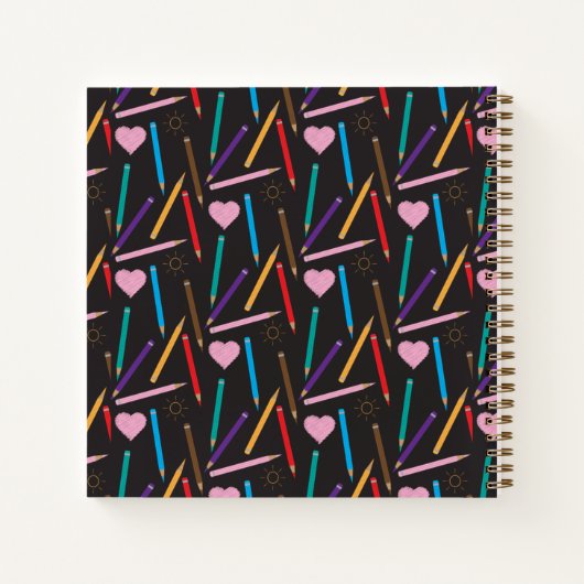 Carnets de couleur Doodle personnalisé Kid Sketchb (Dos)