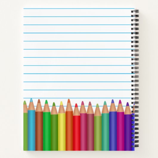 Carnets de croquis pour enfants personnalisés (Dos)
