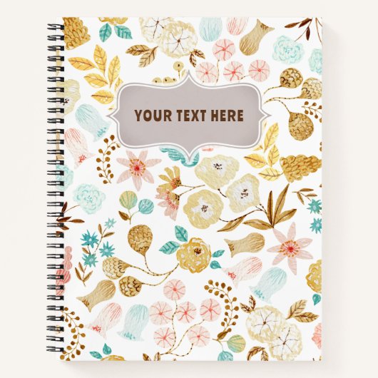 Carnets de fleurs d'automne (Devant)