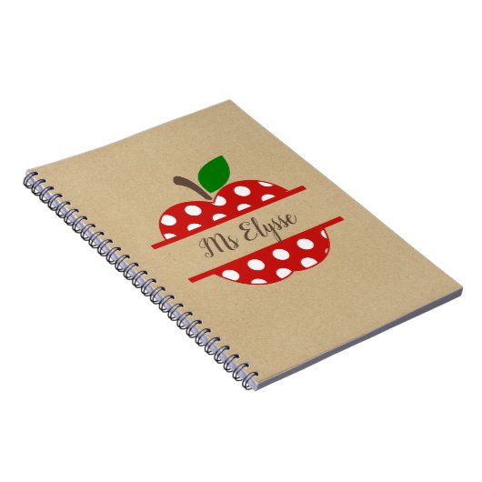 Carnets de l'enseignant Kraft - Pomme Split (Côté Droit)