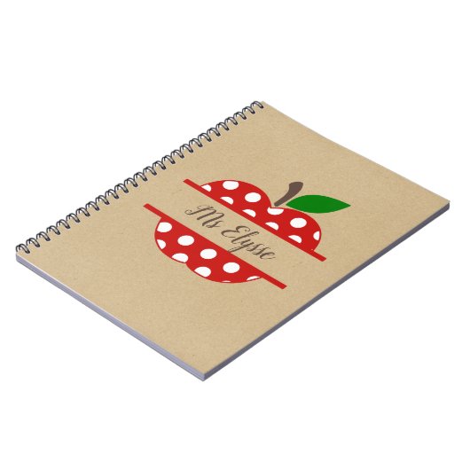 Carnets de l'enseignant Kraft - Pomme Split (Côté gauche)