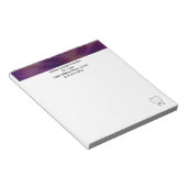 Carnets de notes fractals violet foncé pour dentis (Incliné)
