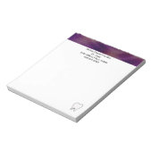 Carnets de notes fractals violet foncé pour dentis (Tourné)