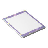 Carnets de notes quotidiens à motif floral violet (Incliné)