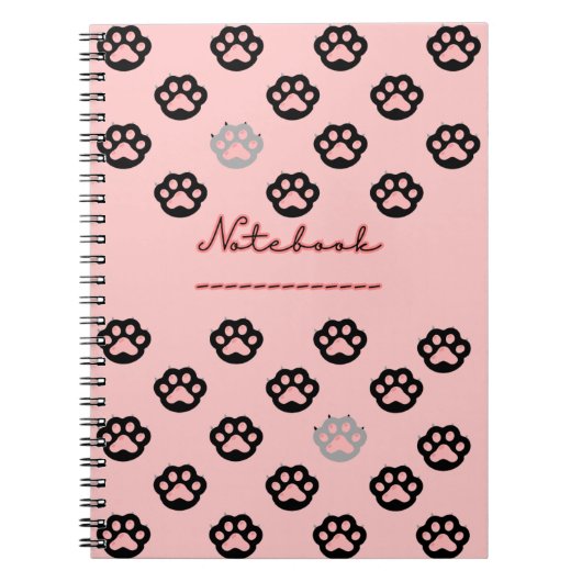 Carnets de pattes de chat noir (Devant)