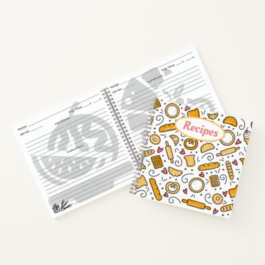 Carnets de recettes d'éléments de cuisson (Intérieur)