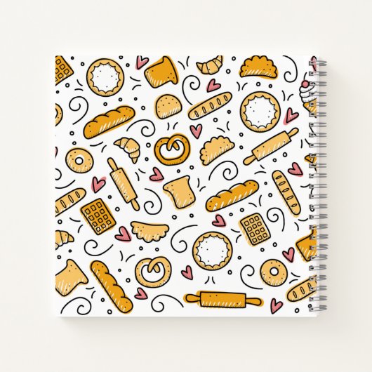 Carnets de recettes d'éléments de cuisson (Dos)