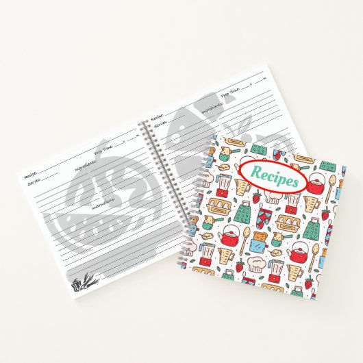 Carnets de recettes d'éléments de cuisson (Intérieur)