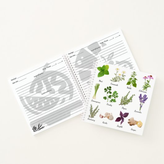 Carnets de recettes Herbes (Intérieur)