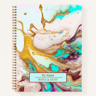 Carnets d'encre colorés à l'alcool
