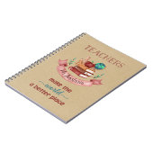 Carnets d'enseignants personnalisés - Rustic Kraft (Côté gauche)