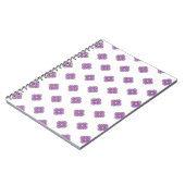 Carnets en bois mignon Motif coloré (Côté gauche)
