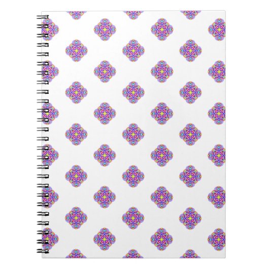 Carnets en bois mignon Motif coloré (Devant)