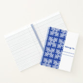 Carnets en spirale à motif bleu (Intérieur)