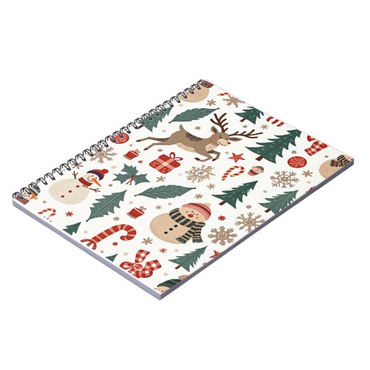 Carnets en spirale de Noël d'hiver (Côté gauche)