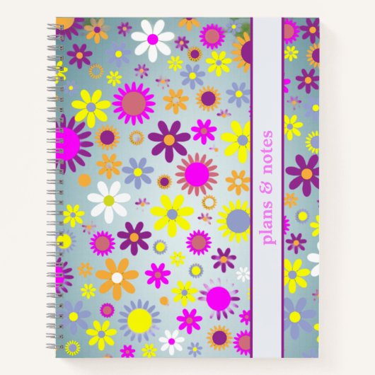 Carnets fleuris tendance (Devant)