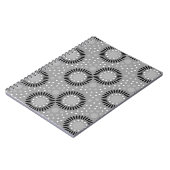 Carnets floraux de pois : Gris (Côté gauche)