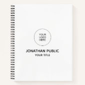 Carnets modèles Ajoutez votre logo d'entreprise ic (Devant)