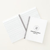 Carnets modèles Ajoutez votre logo d'entreprise ic (Intérieur)