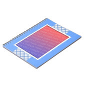 Carnets Modèles photo bleu (Côté gauche)