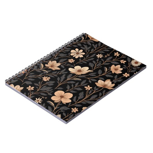 Carnets Motifs à fleurs blanches (Côté gauche)