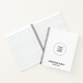 Carnets personnalisés Ajouter le logo de l'entrepr (Intérieur)