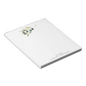 Carnets personnalisés Branche d'olivier aquarelle (Incliné)