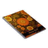 Carnets personnalisés Daisy Retro Print (Côté Droit)