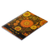 Carnets personnalisés Daisy Retro Print (Côté gauche)
