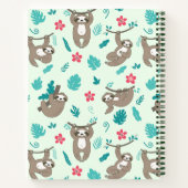 Carnets Personnalisés Noms Paresseux Mignons Moder (Dos)