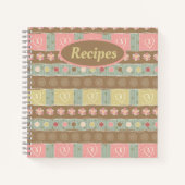 Carnets Recette Motif de coeur (Devant)